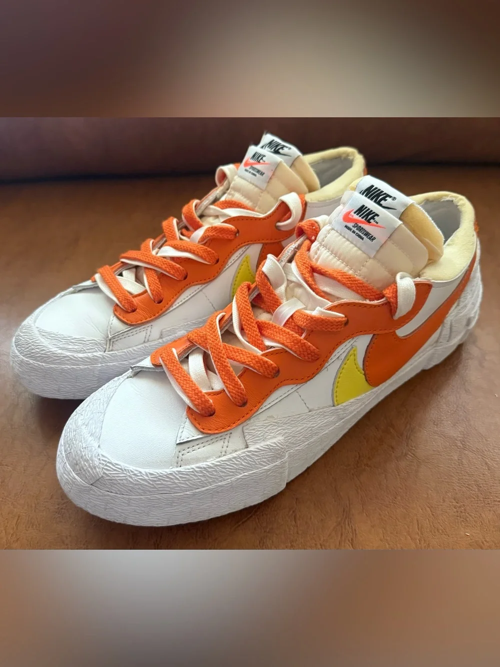 Nike x Sacai Blazer Low Magma Orange DD1877-100 Men’s 9